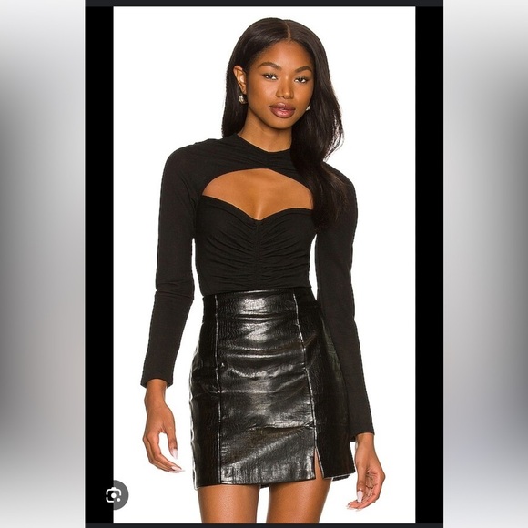 ASTR the Label Cristen Bodysuit in Black long sleeve size XS NWOT - Picture 5 of 15